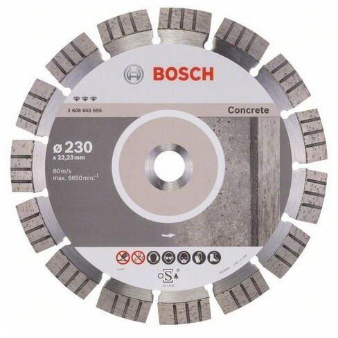 Disc diamantat beton armat best 150x22.23mm Bosch 2608602653