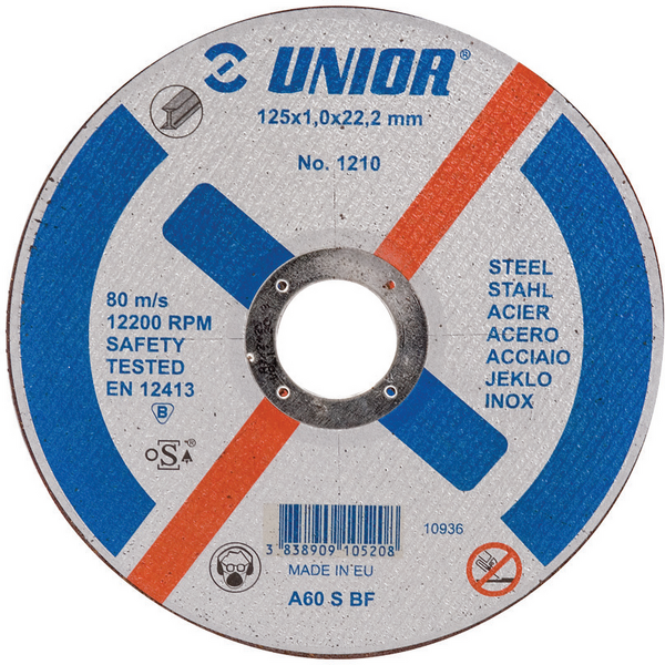 Disc abraziv 115x1.6mm 1210 610519 Unior