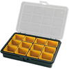 ARTPLAST Cutie depozitare cu separatoare galben cu gri 180x128x32mm Art.3200V