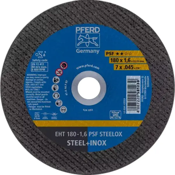 Fischer Disc de taiere inox EHT 178-1.6 A46 P PSF 581230 Profix