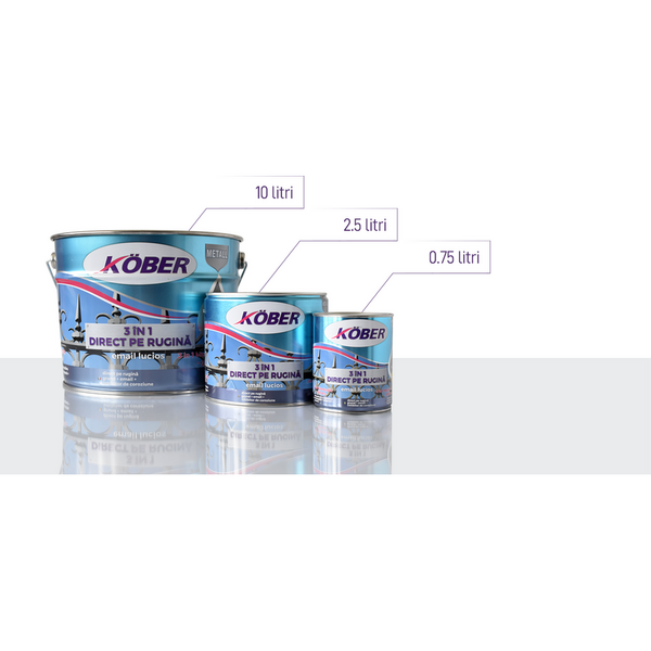 Email 3in1 pt. metal gri grafit 817024 2.5l Kober