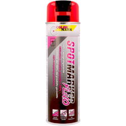 Spray marcaj spot fluor rosu 500ml 373014 Bison
