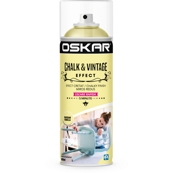 Spray chlak&vintage effect russian vanilla 400ml Oskar