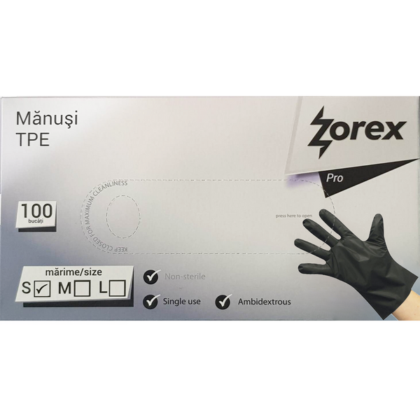 Zorex Manusi tpe unica folosinta marimea s 100buc/cutie