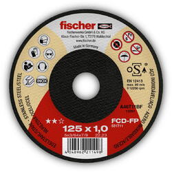 Fischer Disc de taiere inox si meta FCD-FP 115x1.0x22.23 531709 Profix