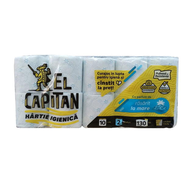 El Capitan Hartie igienica albastra 2str 10/set EL Cap