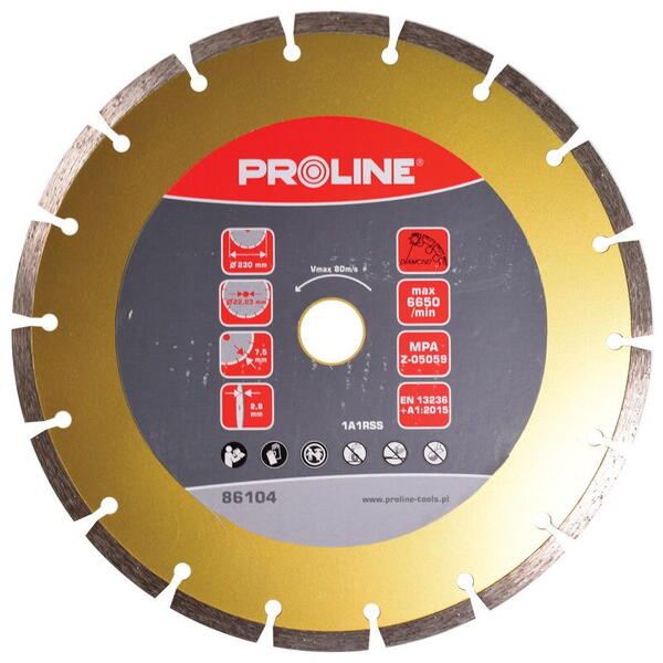 Proline Disc diamantat segmentat super dur 230mm 86104/88104
