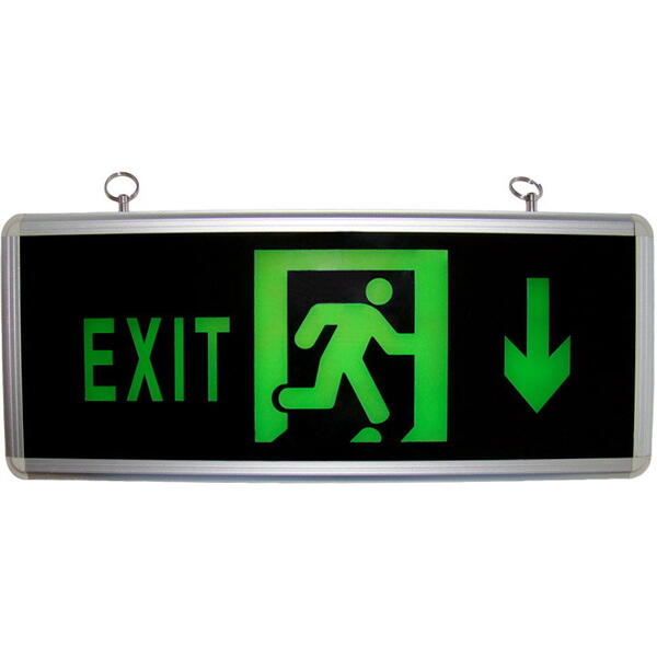 Lampa exit led-2 fete (sageata jos) / permanenta 2846