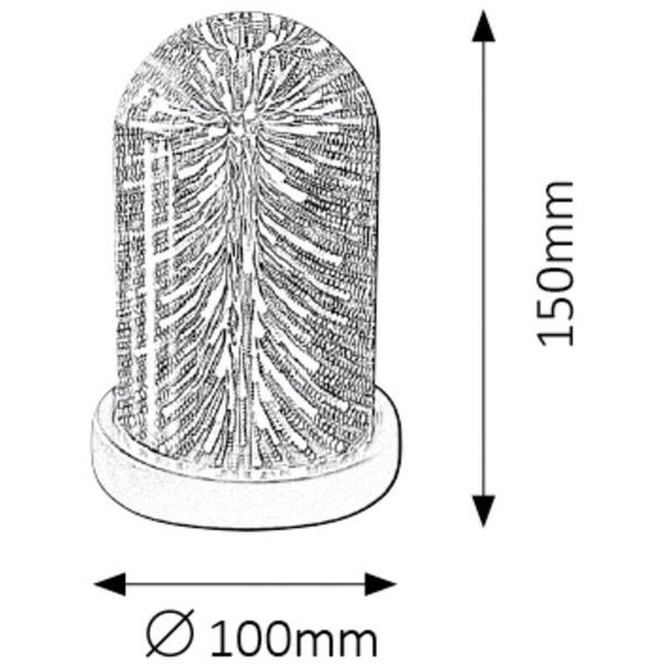 Veioza joyce led 10x15cm+taxa timbru inclusa 0.60lei 4550 Rabalux