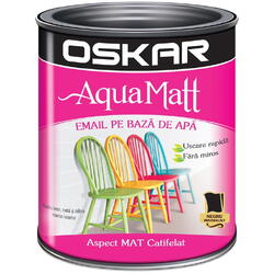 Email aqua matt negru minimalist 2.5l Oskar