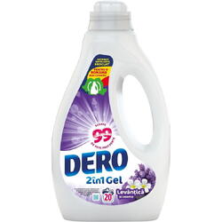 Detergent automat lichid 2in1 lavanda 1l 20 spalari Dero