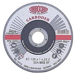 Disc abraziv inox 125x1x22.2 50A80QBF Carbochim