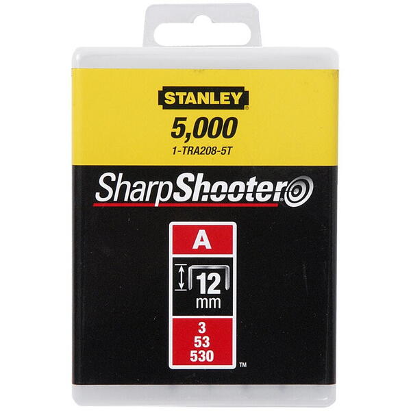 Pachet 1000 capse tip A 12mm 1-TRA208T Stanley