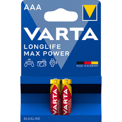BATERIE ALKALINE LR03 AAA 2BUC/SET LONGLIFE MAX POWER 1412 VARTA