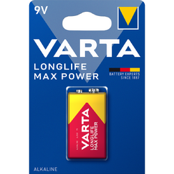 Baterie alkaline 9H longlife max power 1401 Varta