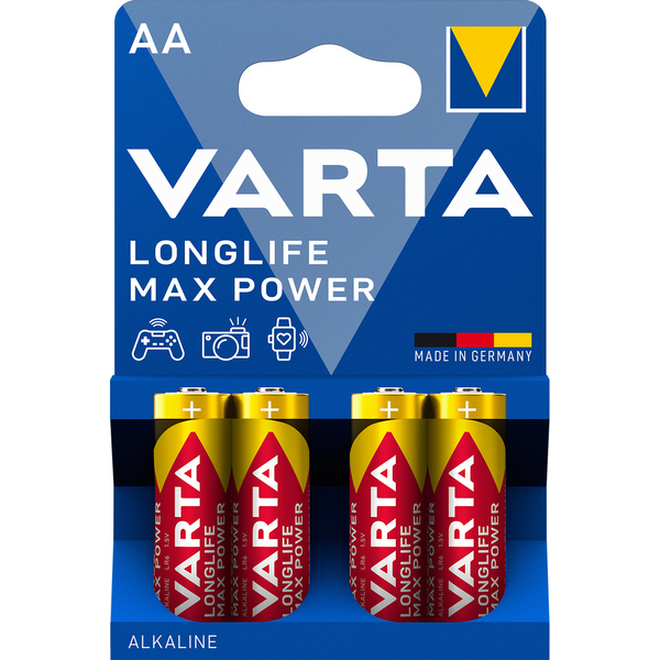 Baterie alkaline LR6 AA 4buc/set longlife max power 1404 Varta