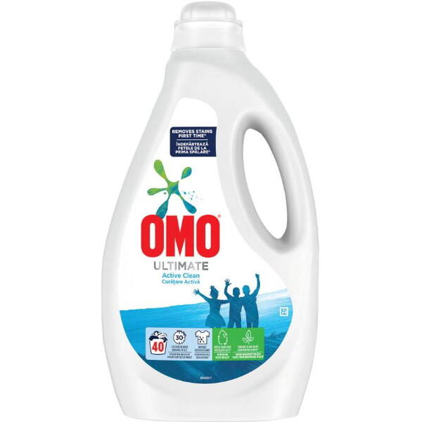 Detergent lichid active clean/fresh clean omo ultimate 2l 40 spalari