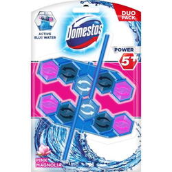 Domestos power 5 blue water pink 2x53gr.