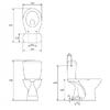 Set wc iesire verticala P020 (vas wc+rez+mecanism+capac wc) k08-029 EX1 Cersanit