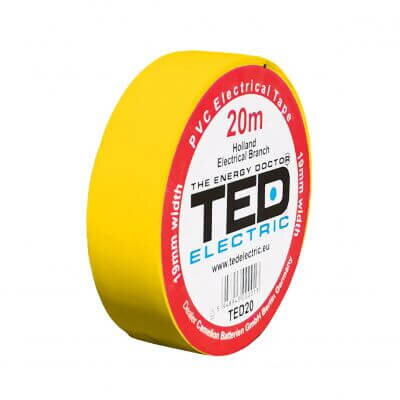 TED Electric BANDA IZOLATOARE 19MMX20M GALBENA GLOB