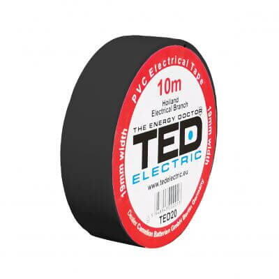 TED Electric BANDA IZOLATOARE 19MMX10M NEAGRA GLOB