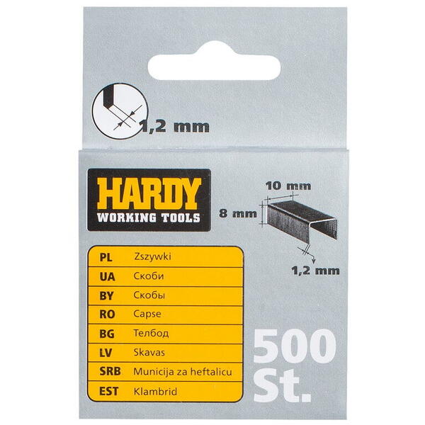 Hardy Capse 12x10x1.2mm 500b 2241-650012 Hardex