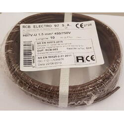 RCB Electro Cablu FY 1.5 10m/rola maro
