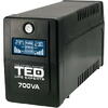 TED Electric UPS 700VA/400W LCD CU STABILIZATOR 2 IESIRI SUKO+TAXA TIMBRU INCLUSA 3LEI GLOB