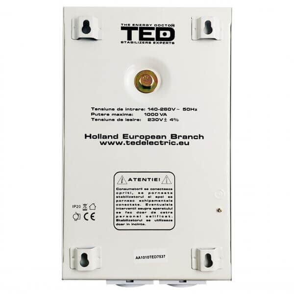 TED Electric STABILIZATOR RETEA 500VA-AVR LCD 2 IESIRI SUKO WALL TED002174 GLOB