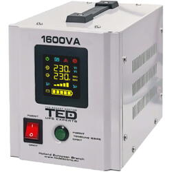 TED Electric UPS 1600VA/1050W RUNTIME EXTINS TED000330+TAXA TIMBRU INCLUSA 10.2LEI GLOB