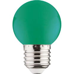 Bec led color bulb green E27 220-240V 1W 001-017-0001