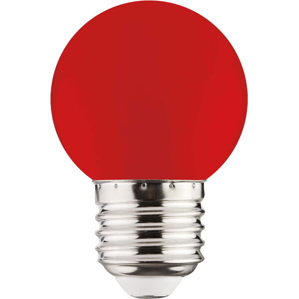 BEC LED COLOR BULB RED E27 220-240V 1W 001-017-0001 HOROZ