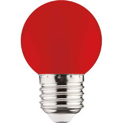 Bec led color bulb red E27 220-240V 1W 001-017-0001
