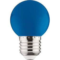 Bec led color bulb blue E27 220-240V 1W 001-017-0001