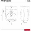 Boiler andris rs 15/3 eu 3100334 Ariston