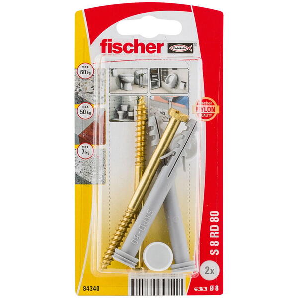 Fischer Set fixare ob.sanitare 84340 S8RD80 Profix