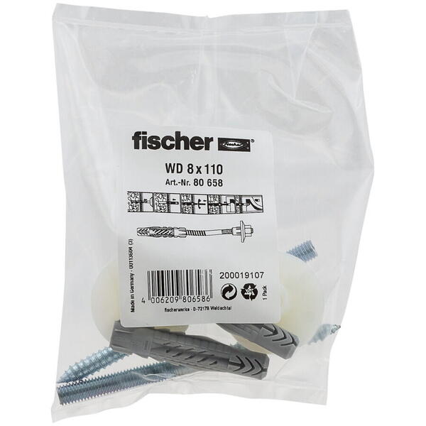 Fischer Set fixare chiuveta 80658 WD8x110 Profix