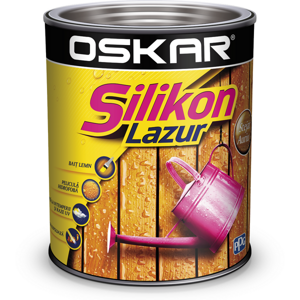 Lazura cu silikon Oskar stejar auriu 0.75l