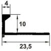 Prolux Trim drept al. arg. mat EDA107.81 h<10mm l=2.70m
