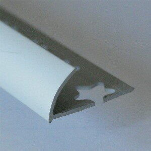 Lineco Bagheta semirotunda aluminiu eloxat a=10mm l=2.5m argintiu satinat LRT105.81