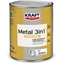 Email 3in1 metalizat gloss rust 516 0.75l Kraft