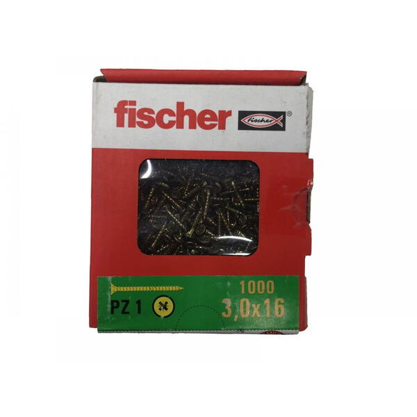 Fischer Surub ptr lemn FPF-SZ 3x16 YZF 1000buc/cutie 653036 Profix