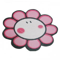 Decupaj PVC smiley flower-roz 159056