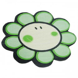 Decupaj PVC smiley flower-verde 159055