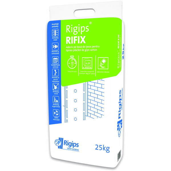 RIGIPS ROMANIA Rifix-ipsos adeziv pentru placile de gips carton 25kg Rigips