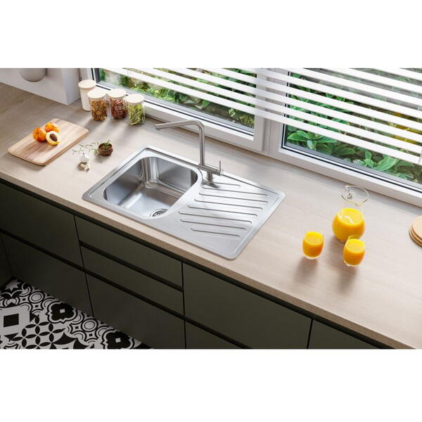 Alveus Chiuveta inox+sifon Elegant 30 Leinen 5845