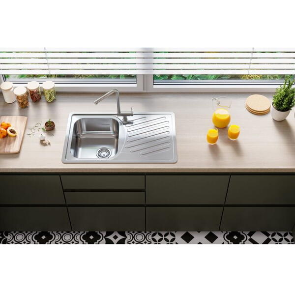 Alveus Chiuveta inox+sifon Elegant 30 Leinen 5845