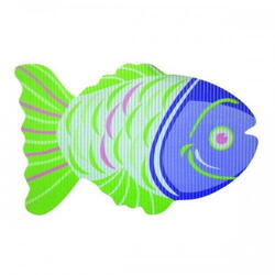 Decupaj PVC fish-verde 159047