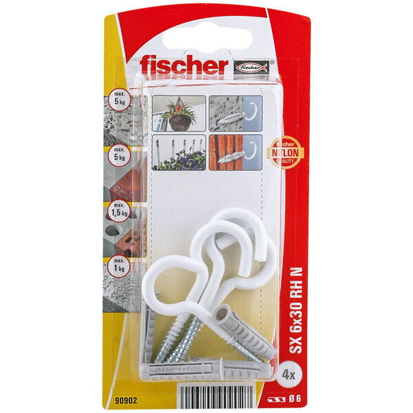 Fischer Diblu nylon cu carlig 90902 SX6X30HRK Profix
