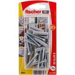 Fischer Diblu nylon cu surub 90893 SX6X30SK Profix